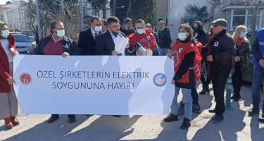 Elektrik Zamları Protesto Edildi.